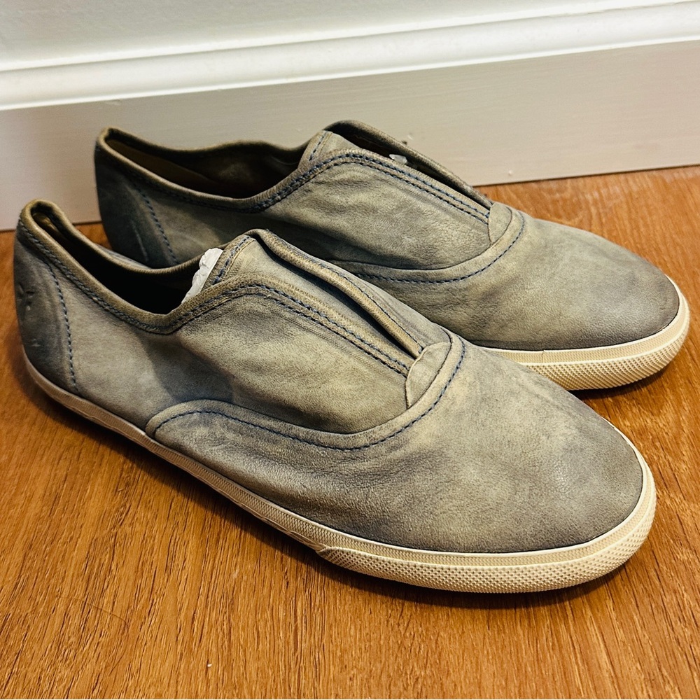 🆕wob Frye Mindy Slip On, anthracite (blueish gray), sz 6